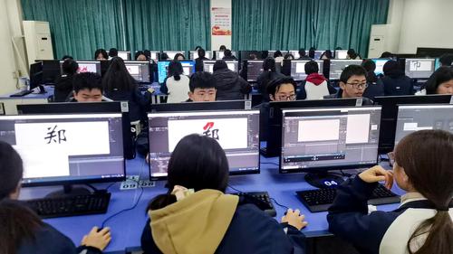 2数字媒体部影视后期制作考核现场