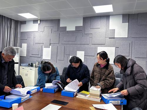 3调研组专家进行材料检查